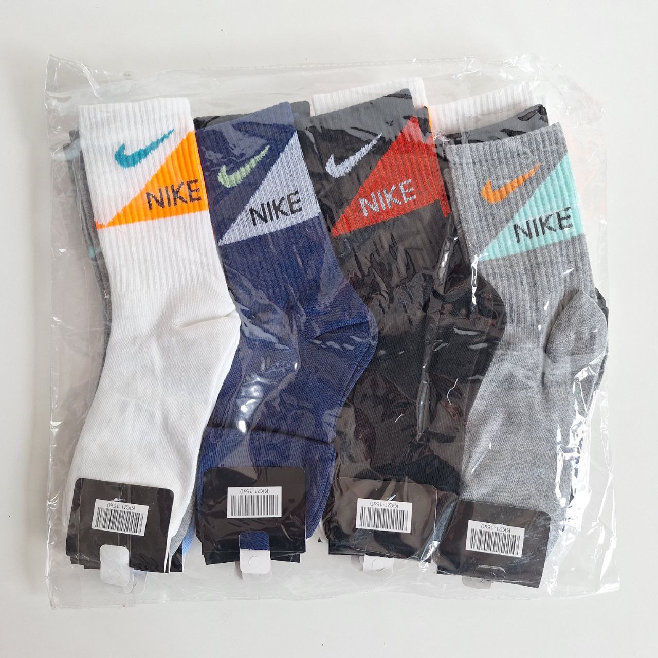 Medias de marca Alta  - Nike, Colores variados, paq con 12