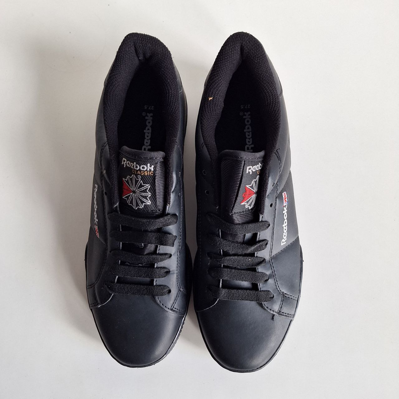 Zapato - Un Par, Reebok Negras / # 27.5 MEX