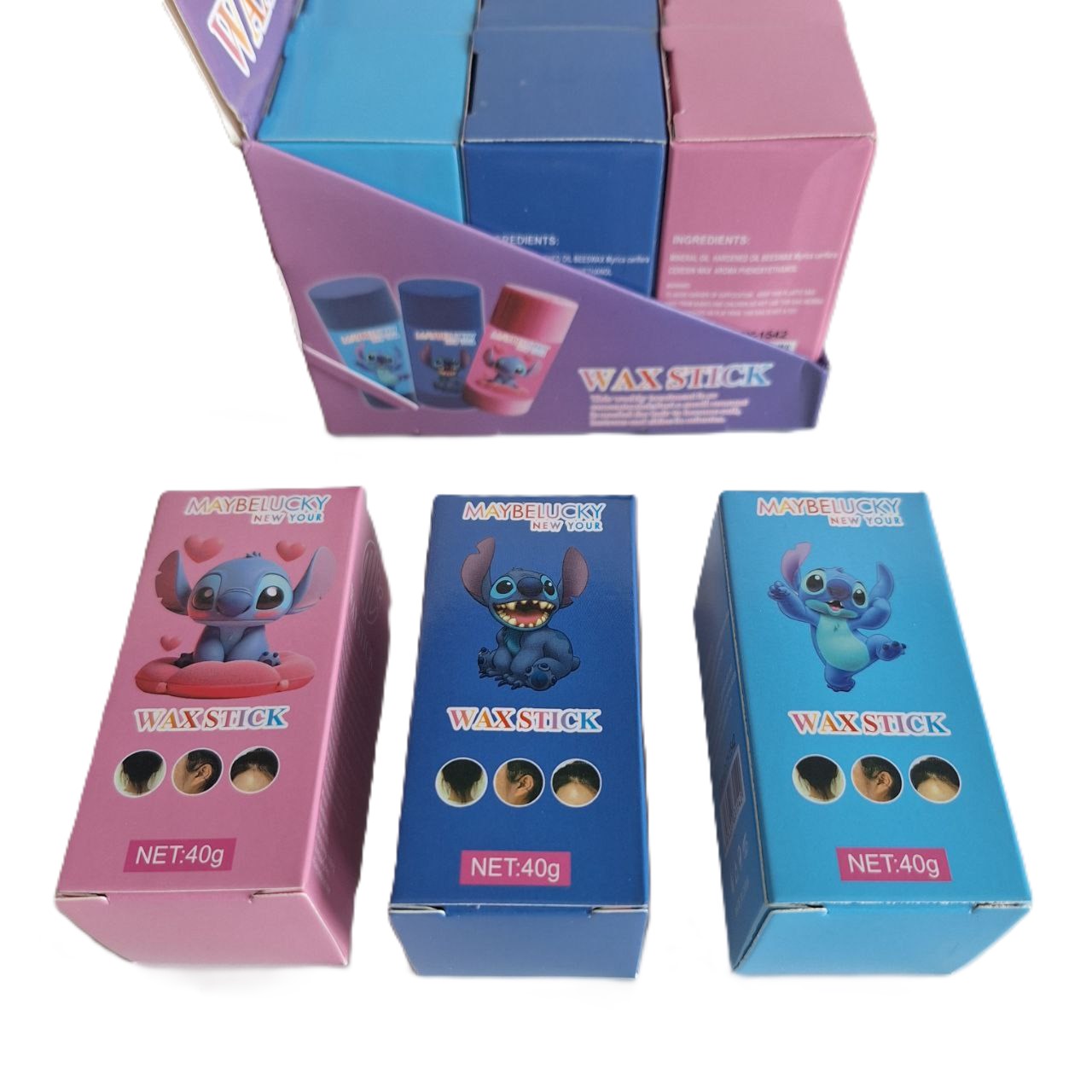 Cera para el Cabello - Stich, Caja con 12