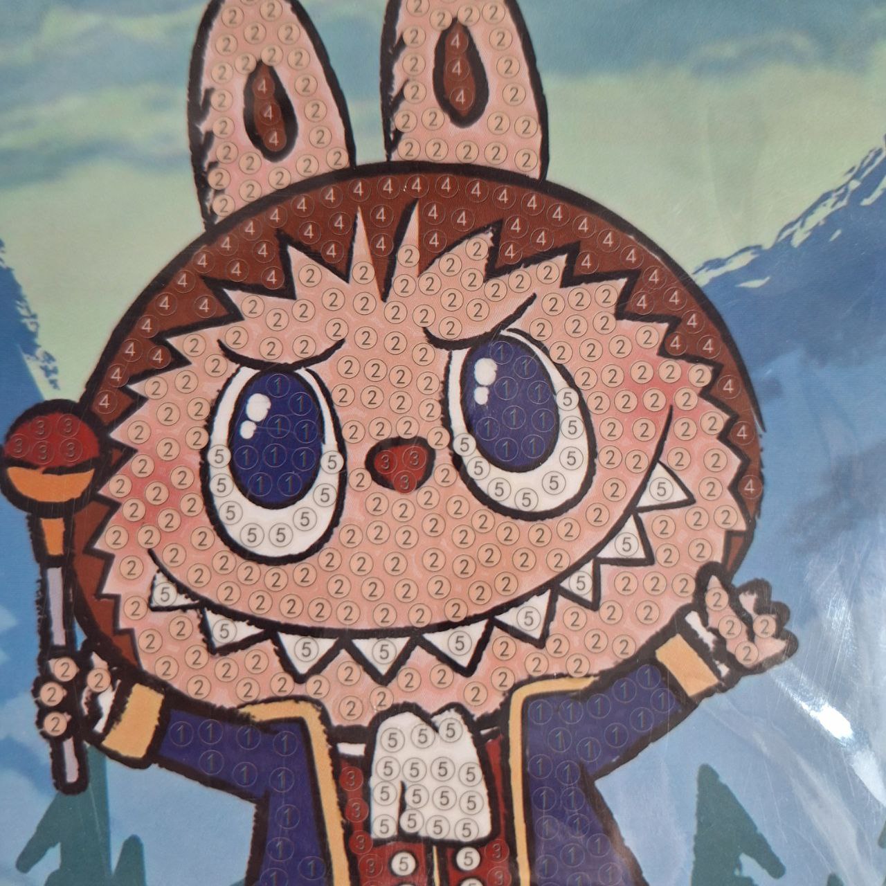 Pintura con Diamantes ( Labubu ) - Paquete con 12 Juegos
