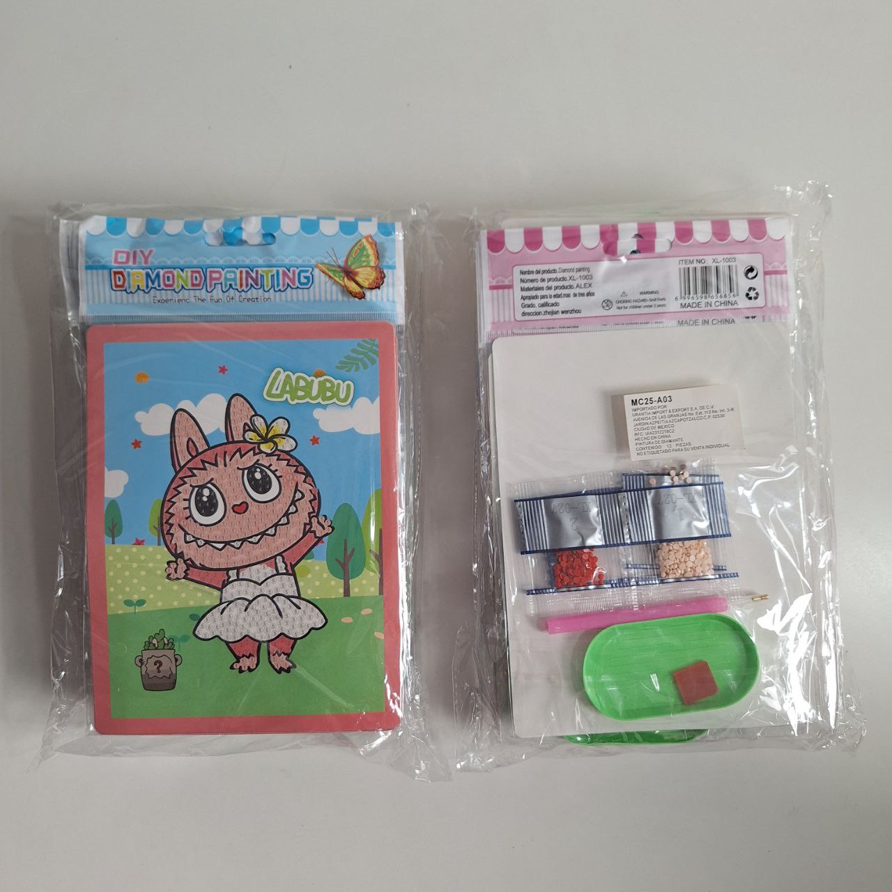 Pintura con Diamantes ( Labubu ) - Paquete con 12 Juegos