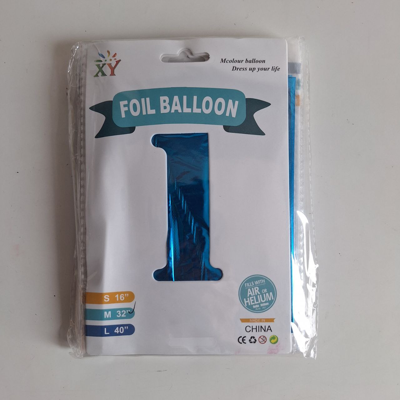 Globo de # Azul, 32 pulgadas 